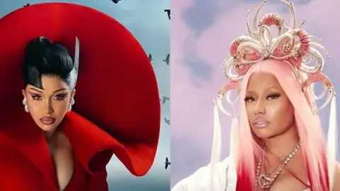 Cardi B e Nicki Minaj voltam a trocar farpas nas redes sociais: "V*dia chata"